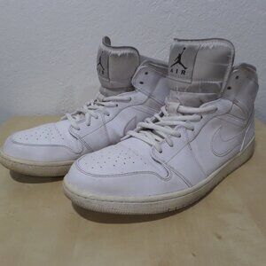 Nike Air Jordan 1 Mid "Triple White" sneakers